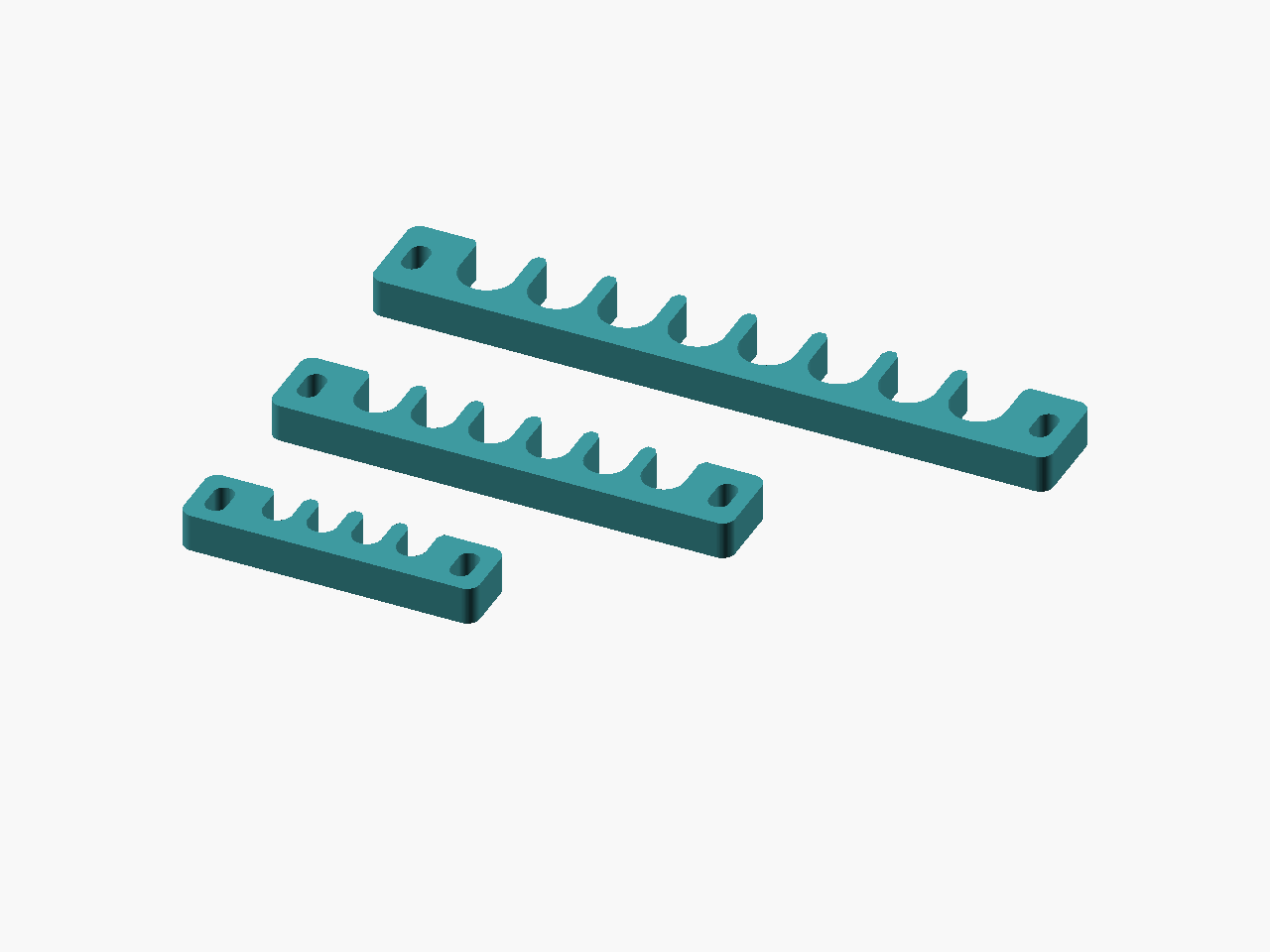 Loomfork design set, CAD render